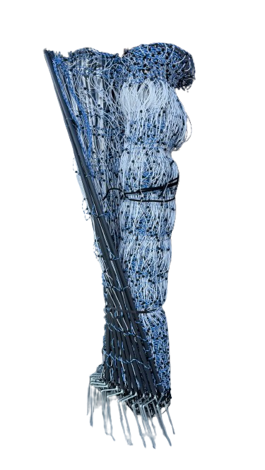 PREMIUM Geflügelnetz in BLAU & WEISS, Höhe 122 cm, 50 meter