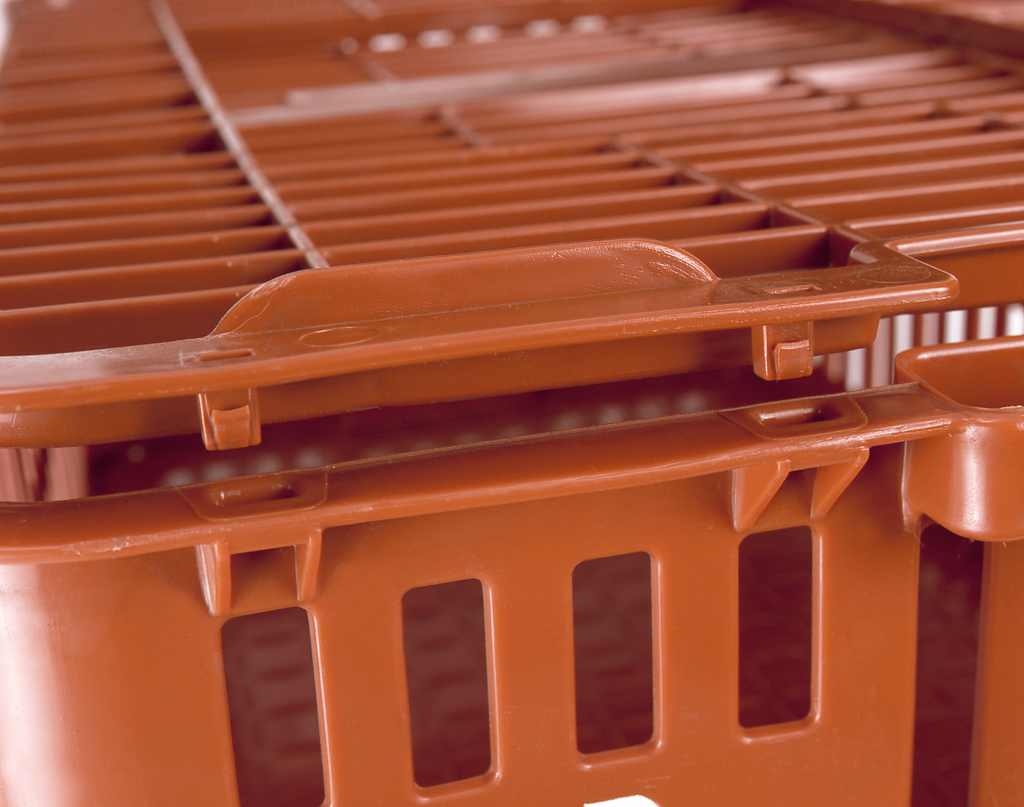 Geflügeltransportkasten rotbraun