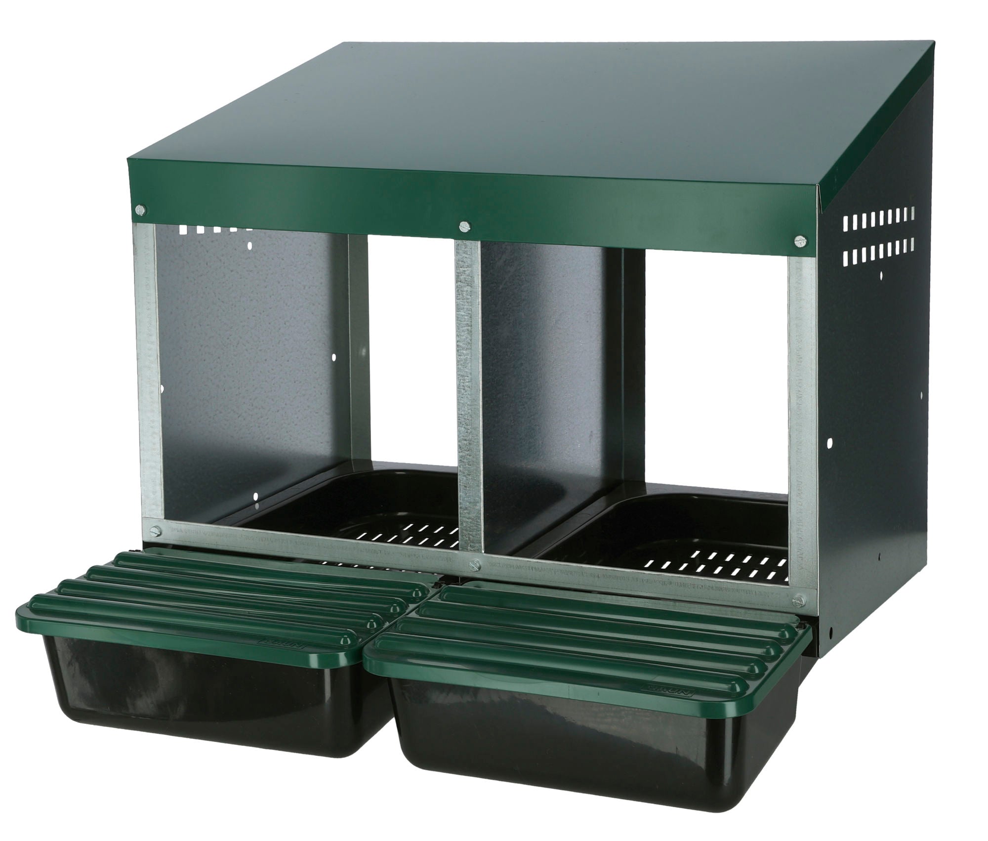 Legenest aus Metall mit Kunststoffboden