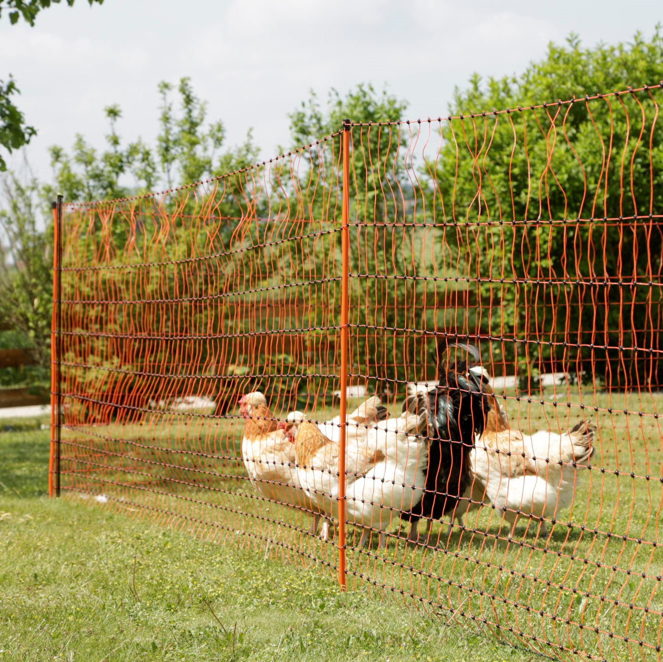 Unterstützungspfahl für Weidenetze, 145cm, Ø14mm,verzinkt, VPE 4Stück