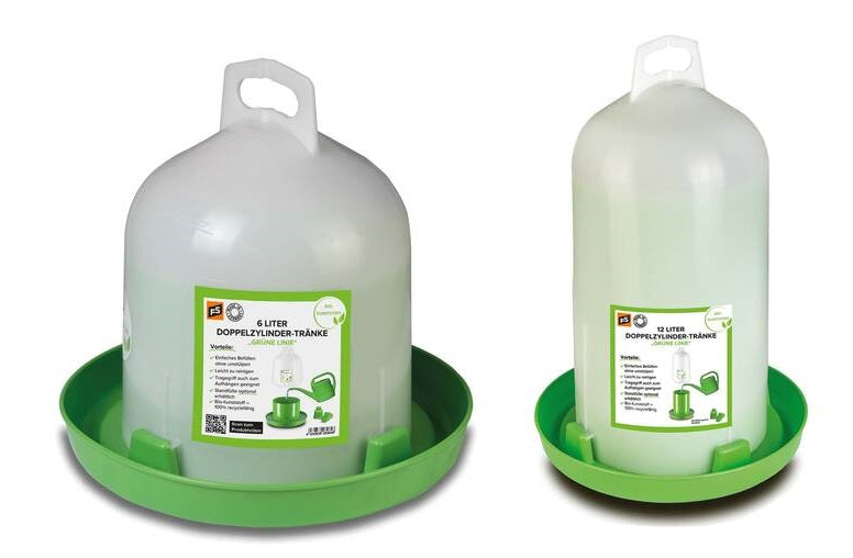 Doppelzylinder-Tränken - 6 bis 12 l - BIO-KUNSTSTOFF