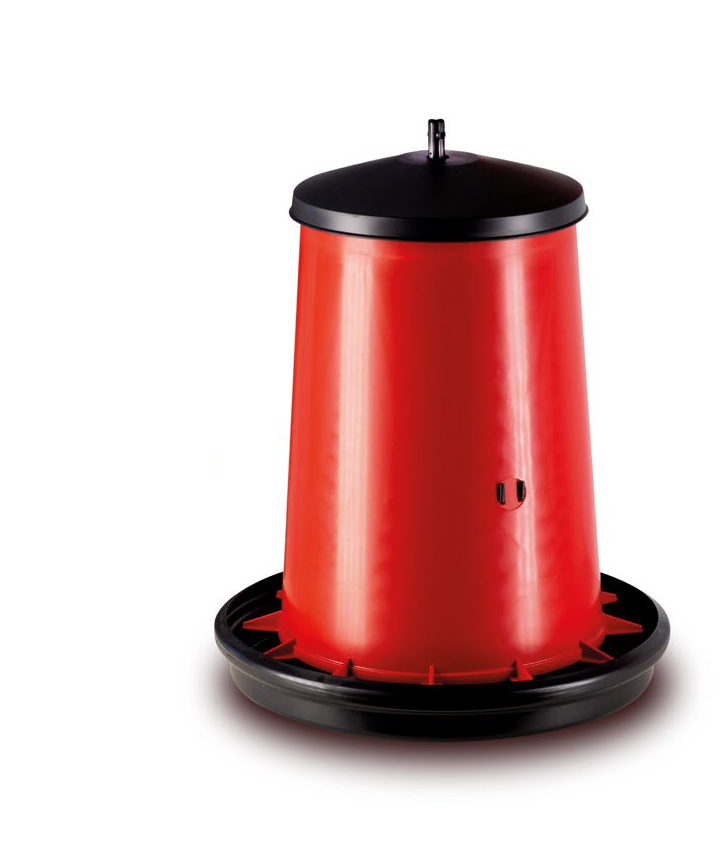 Futterautomat mit Deckel und Grill